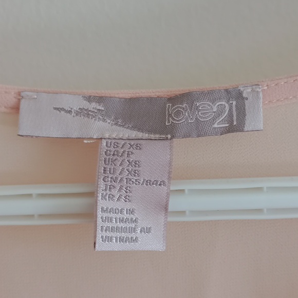 Vintage Peach Chiffon Summer Dress - Picture 6 of 10